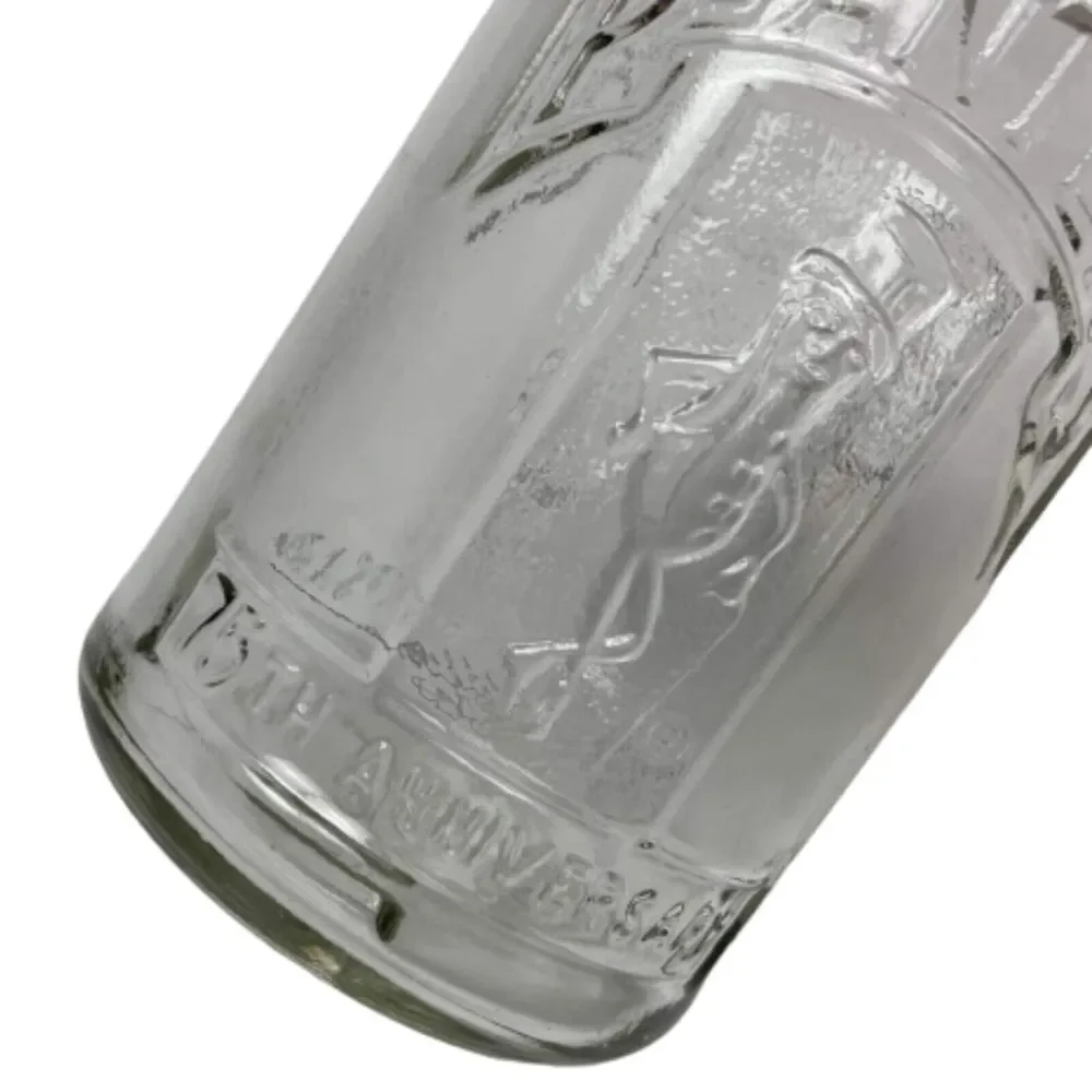 Vintage Planter's Mr. Peanut 75th Anniversary Glass Bottle Apothecary Jar 1981